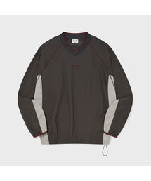 P-ACTIVE カラーブロックTシャツ チャコール