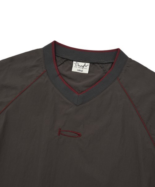 PHYSICAL DEPARTMENT（フィジカル デパートメント）の「P-ACTIVE カラーブロックTシャツ チャコール（Tシャツ/カットソー・レディース・その他・SMALL/MEDIUM/X-LARGE/LARGE）」の6枚目の写真