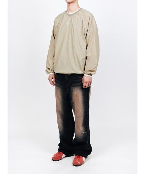 PHYSICAL DEPARTMENT（フィジカル デパートメント）の「P-ACTIVE カラーブロックTシャツ チャコール（Tシャツ/カットソー・レディース・その他・SMALL/MEDIUM/X-LARGE/LARGE）」の9枚目の写真