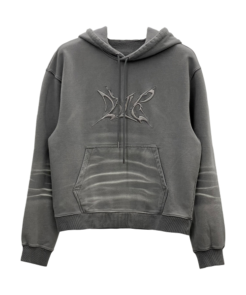 BLR（ビーエルアール）の「Embroidery Washed Hoodie（パーカー・メンズ・グレー・SMALL/MEDIUM）」の2枚目の写真
