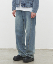 DECET（デケト）の「Curved Wide Jeans DCPT033YBlueB（デニムパンツ）」