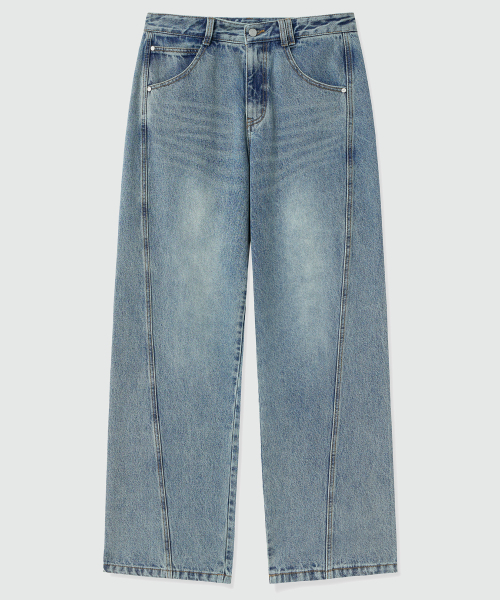 DECET(デケト)の「Curved Wide Jeans DCPT033YBlueB(デニムパンツ・レディース・その他・26/28/30/34/32)」の9枚目の写真