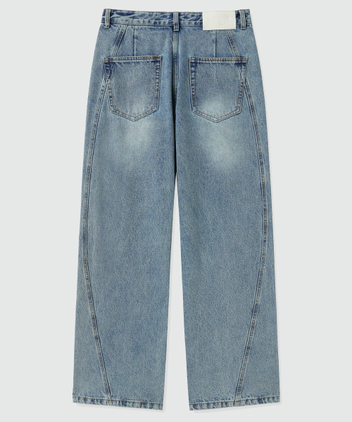 DECET(デケト)の「Curved Wide Jeans DCPT033YBlueB(デニムパンツ・レディース・その他・26/28/30/34/32)」の10枚目の写真
