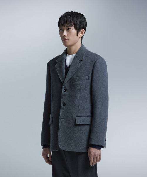 NONBLANK(ノンブランク)の「ウールカシミヤブレンド3ボタンジャケット_MEDIUM GREY(テーラードジャケット・メンズ・グレー・MEDIUM/LARGE/X-LARGE)」の11枚目の写真