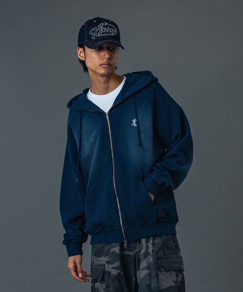 XLARGE スウェット パーカー フーディー 新品未使用 XLARGE（エクストラ ラージ） パーカー STANDARD LOGO ZIP UP HOODED