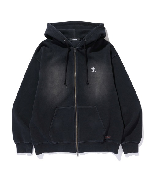 XLARGE(エクストララージ)の「FADED WAFFLE ZIP UP HOODED SWEATSHIRT(パーカー・メンズ・オフホワイト/ブラック/ネイビー/オリーブ・XL/L/M/S)」の12枚目の写真
