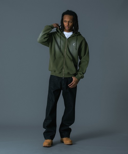 XLARGE(エクストララージ)の「FADED WAFFLE ZIP UP HOODED SWEATSHIRT(パーカー・メンズ・オフホワイト/ブラック/ネイビー/オリーブ・XL/L/M/S)」の20枚目の写真