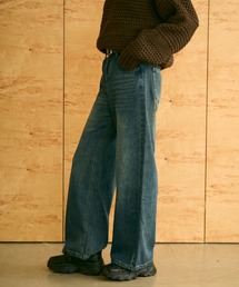 uchi.（ウチ）の「ヴィンテージライク加工ストレートデニムパンツ（デニムパンツ）」