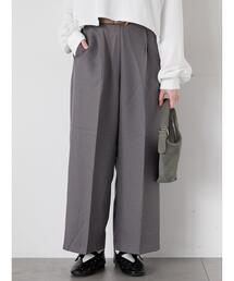 Te chichi TERRASSE（テチチテラス）の「タックストレートパンツ（その他パンツ）」