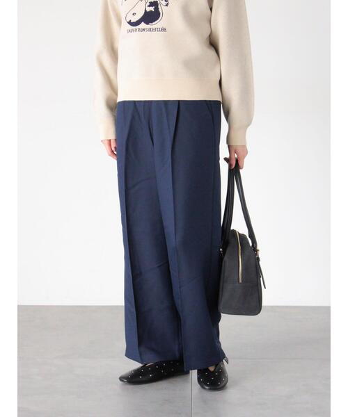 Te chichi TERRASSE(テチチテラス)の「タックストレートパンツ(その他パンツ・レディース・グレー/ブラック/ベージュ/ネイビー・L/M)」の10枚目の写真