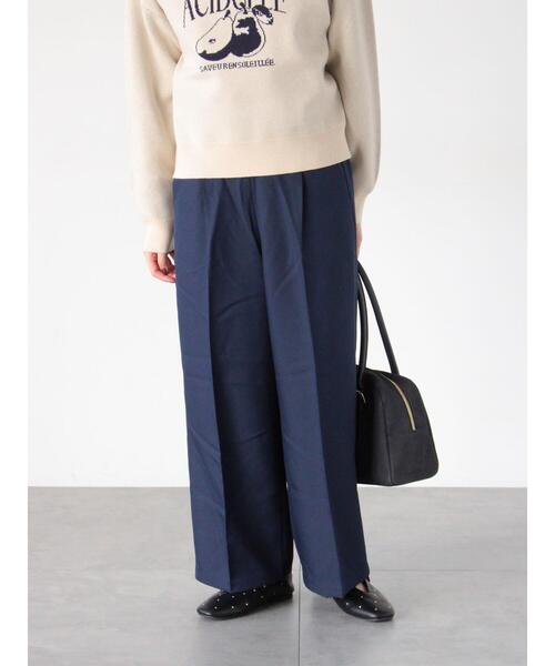 Te chichi TERRASSE(テチチテラス)の「タックストレートパンツ(その他パンツ・レディース・グレー/ブラック/ベージュ/ネイビー・L/M)」の11枚目の写真