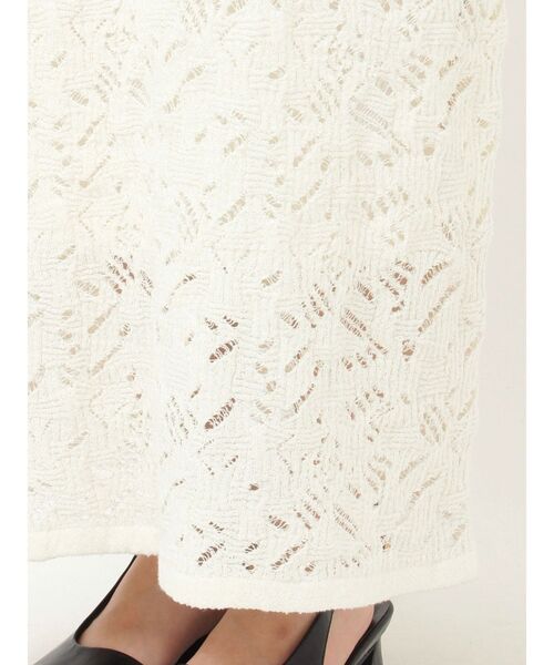 LAGUNAMOON（ラグナムーン）の「パターンニッティングフロントボタンワンピース（ワンピース・レディース・ブラック/ホワイト・SMALL/MEDIUM）」の3枚目の写真