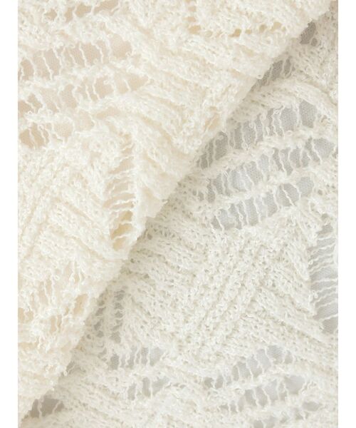 LAGUNAMOON（ラグナムーン）の「パターンニッティングフロントボタンワンピース（ワンピース・レディース・ブラック/ホワイト・SMALL/MEDIUM）」の4枚目の写真