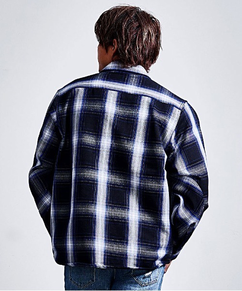 SILVER BULLET（シルバーバレット）の「『Toucan Surfing/トゥーカンサーフィン』ヘビーネル裏起毛CPOシャツ（シャツ/ブラウス・メンズ・グレー/ベージュ/ブルー/ターコイズブルー/グリーン/カーキ/ホワイト・LL/L/M）」の9枚目の写真