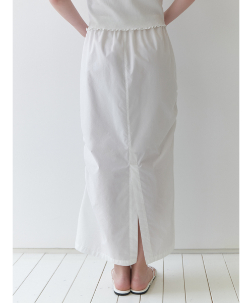 RE_L（リエル）の「Bas H shirring skirt (white)（スカート・レディース・その他・FREE）」の3枚目の写真