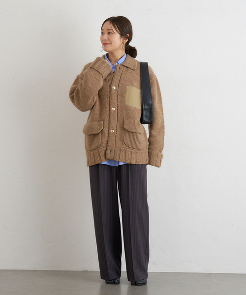 セール】ローゲージニットブルゾン（カーディガン/ボレロ）｜JOURNAL