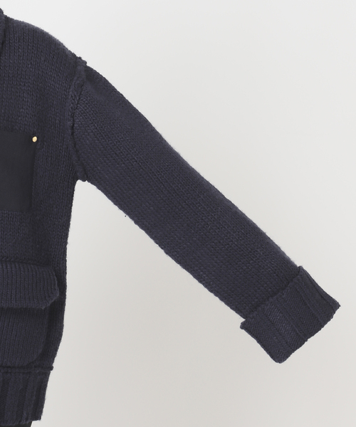 JOURNAL STANDARD（ジャーナルスタンダード）の「ローゲージニットブルゾン（カーディガン/ボレロ・レディース・ネイビー/キャメル・FREE）」の22枚目の写真