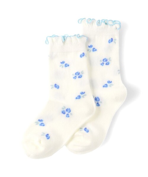 BRANSHES（ブランシェス）の「フラワーメロウソックス（ソックス/靴下・キッズ・ベージュ/オフホワイト・M(16～18cm)/S(13～15cm)/L(19～21cm)）」の3枚目の写真