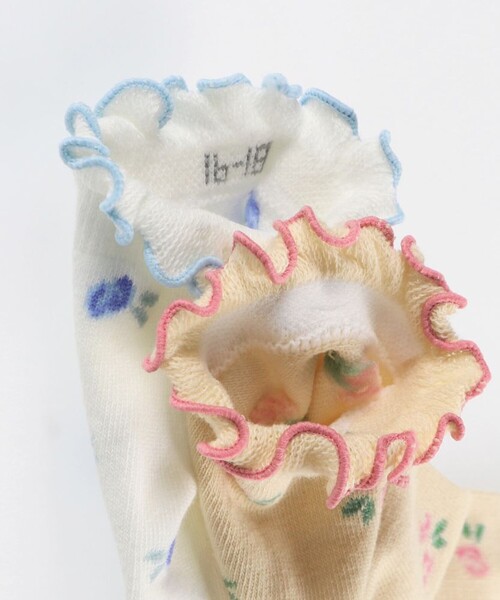 BRANSHES（ブランシェス）の「フラワーメロウソックス（ソックス/靴下・キッズ・ベージュ/オフホワイト・M(16～18cm)/S(13～15cm)/L(19～21cm)）」の5枚目の写真
