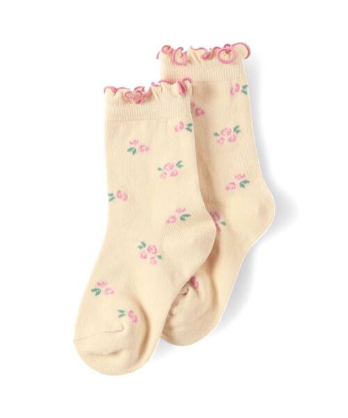BRANSHES（ブランシェス）の「フラワーメロウソックス（ソックス/靴下・キッズ・ベージュ/オフホワイト・M(16～18cm)/S(13～15cm)/L(19～21cm)）」の8枚目の写真