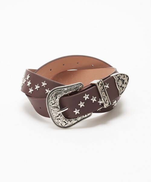CIAOPANIC（チャオパニック）の「星形スタッズベルト（ベルト・レディース・ブラウン/ブラック・ONE SIZE）」の7枚目の写真