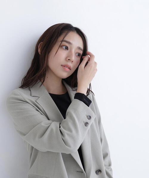 NATURAL BEAUTY BASIC（ナチュラルビューティーベーシック）の「◇シアーカフスカットソー（Tシャツ/カットソー・レディース・オフホワイト/グリーン系その他3/ブラック・FREE）」の9枚目の写真