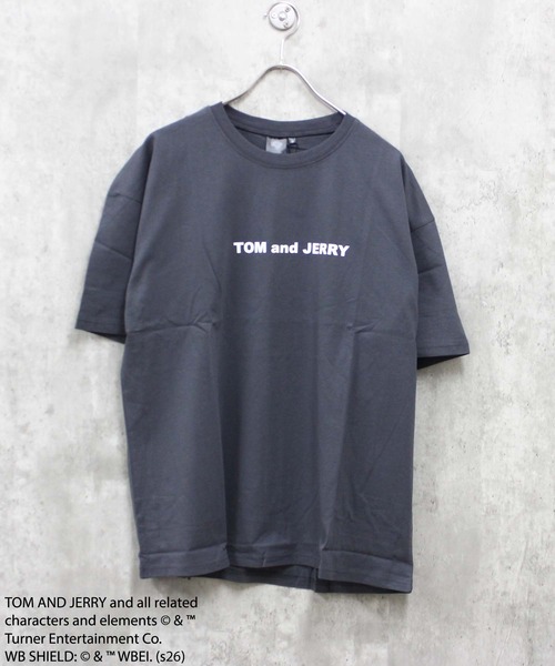 Tom＆Jerry（トムアンドジェリー）の「【TOM&JERRY/トム＆ジェリー】プリント オーバーサイズ Tシャツ（Tシャツ/カットソー・メンズ・ブラック/オフホワイト/ダークグリーン/ブルー/ホワイト系その他/チャコール/ネイビー/オレンジ・LARGE/X-LARGE/MEDIUM）」の16枚目の写真