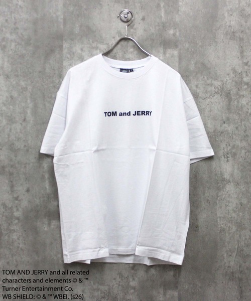 Tom＆Jerry（トムアンドジェリー）の「【TOM&JERRY/トム＆ジェリー】プリント オーバーサイズ Tシャツ（Tシャツ/カットソー・メンズ・ブラック/オフホワイト/ダークグリーン/ブルー/ホワイト系その他/チャコール/ネイビー/オレンジ・LARGE/X-LARGE/MEDIUM）」の18枚目の写真