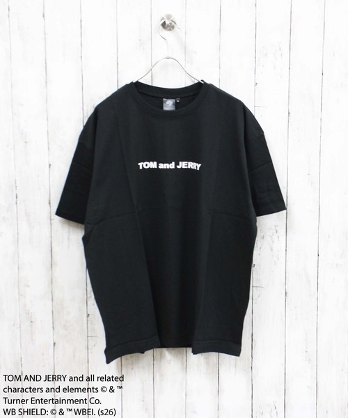 Tom＆Jerry（トムアンドジェリー）の「【TOM&JERRY/トム＆ジェリー】プリント オーバーサイズ Tシャツ（Tシャツ/カットソー・メンズ・ブラック/オフホワイト/ダークグリーン/ブルー/ホワイト系その他/チャコール/ネイビー/オレンジ・LARGE/X-LARGE/MEDIUM）」の10枚目の写真