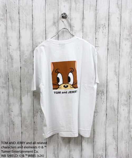 Tom＆Jerry（トムアンドジェリー）の「【TOM&JERRY/トム＆ジェリー】プリント オーバーサイズ Tシャツ（Tシャツ/カットソー・メンズ・ブラック/オフホワイト/ダークグリーン/ブルー/ホワイト系その他/チャコール/ネイビー/オレンジ・LARGE/X-LARGE/MEDIUM）」の11枚目の写真