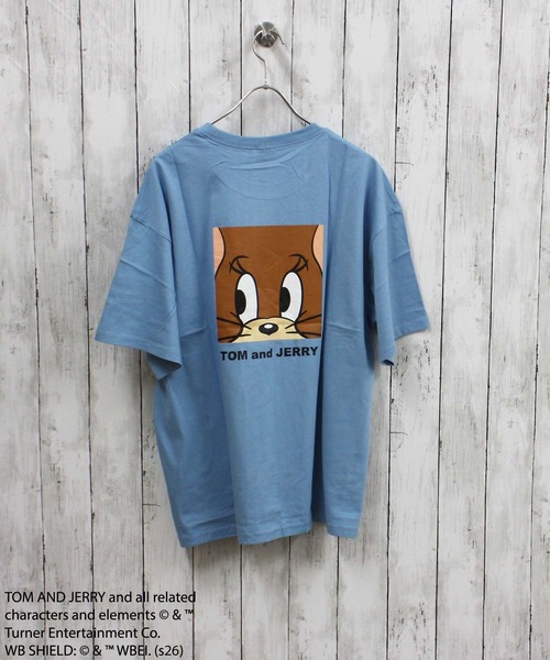 Tom＆Jerry（トムアンドジェリー）の「【TOM&JERRY/トム＆ジェリー】プリント オーバーサイズ Tシャツ（Tシャツ/カットソー・メンズ・ブラック/オフホワイト/ダークグリーン/ブルー/ホワイト系その他/チャコール/ネイビー/オレンジ・LARGE/X-LARGE/MEDIUM）」の13枚目の写真