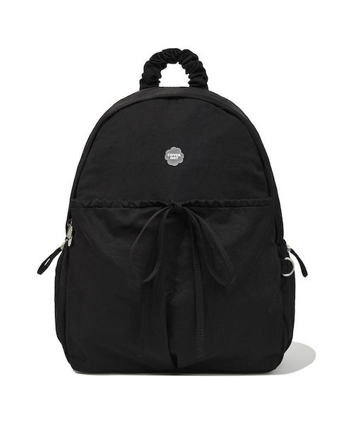 COVERNAT(カバーナット)の「CLOVERHEART TOP HANDLE SHIRRING NYLON BACKPACK(バックパック/リュック・レディース・ブラック/ブルー・FREE)」の2枚目の写真