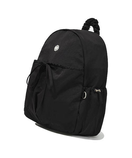 COVERNAT(カバーナット)の「CLOVERHEART TOP HANDLE SHIRRING NYLON BACKPACK(バックパック/リュック・レディース・ブラック/ブルー・FREE)」の4枚目の写真