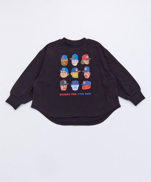 Ocean&Ground（オーシャン&グラウンド）の「BASEBALL PLAYERﾌﾟﾘﾝﾄﾛﾝT【ONLINE EXCLUSIVE】（Tシャツ/カットソー・キッズ・オフホワイト/ブラック/イエロー・80/90/100/110/120/130/140）」の16枚目の写真