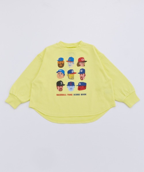 Ocean&Ground（オーシャン&グラウンド）の「BASEBALL PLAYERﾌﾟﾘﾝﾄﾛﾝT【ONLINE EXCLUSIVE】（Tシャツ/カットソー・キッズ・オフホワイト/ブラック/イエロー・80/90/100/110/120/130/140）」の17枚目の写真