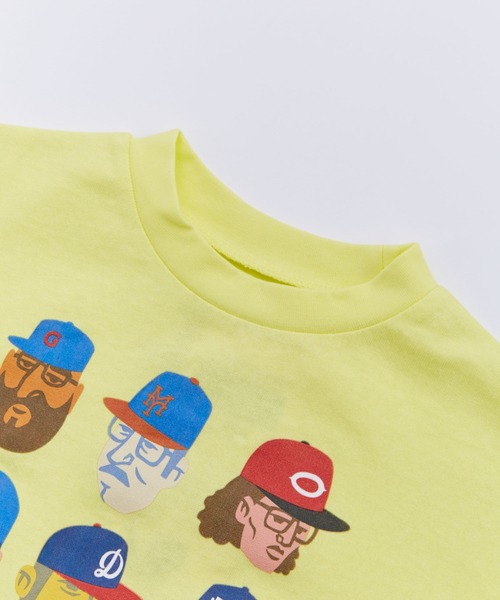 Ocean&Ground（オーシャン&グラウンド）の「BASEBALL PLAYERﾌﾟﾘﾝﾄﾛﾝT【ONLINE EXCLUSIVE】（Tシャツ/カットソー・キッズ・オフホワイト/ブラック/イエロー・80/90/100/110/120/130/140）」の19枚目の写真