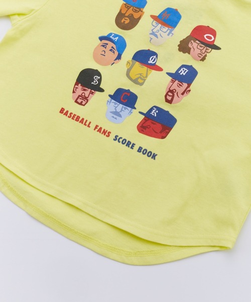 Ocean&Ground（オーシャン&グラウンド）の「BASEBALL PLAYERﾌﾟﾘﾝﾄﾛﾝT【ONLINE EXCLUSIVE】（Tシャツ/カットソー・キッズ・オフホワイト/ブラック/イエロー・80/90/100/110/120/130/140）」の21枚目の写真