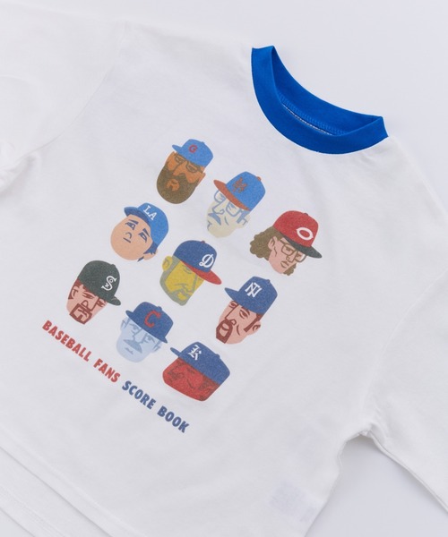 Ocean&Ground（オーシャン&グラウンド）の「BASEBALL PLAYERﾌﾟﾘﾝﾄﾛﾝT【ONLINE EXCLUSIVE】（Tシャツ/カットソー・キッズ・オフホワイト/ブラック/イエロー・80/90/100/110/120/130/140）」の22枚目の写真