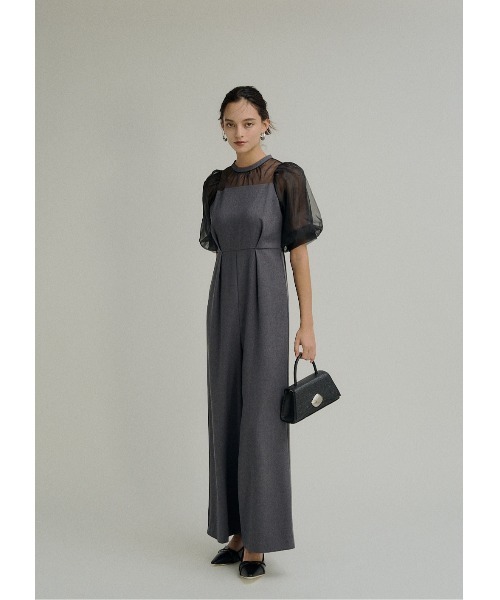 セール】Flower bustier set combinaison（パンツドレス）｜LE'RURE