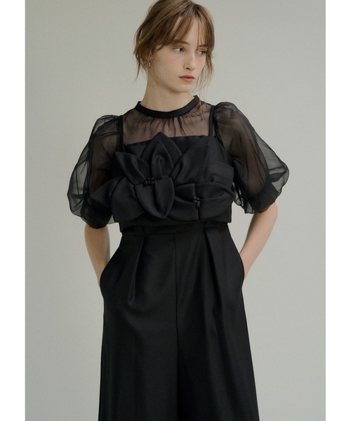 セール】Flower bustier set combinaison（パンツドレス）｜LE'RURE