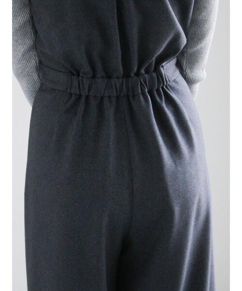 Te chichi（テチチ）の「ツイーディーダブルコンビネゾン（サロペット/オーバーオール・レディース・チャコールグレー/ブラウン・F）」の10枚目の写真