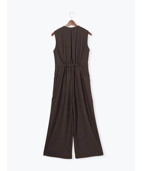 Te chichi（テチチ）の「ツイーディーダブルコンビネゾン（サロペット/オーバーオール・レディース・チャコールグレー/ブラウン・F）」の13枚目の写真