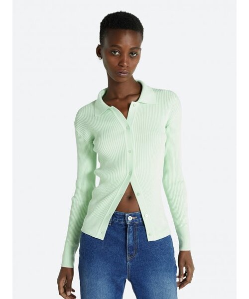 HAVELESS(ハブレス)の「LINDA MODAL-BLEND CARDIGAN LIME(カーディガン/ボレロ・レディース・その他・FREE)」の3枚目の写真