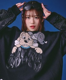 A‘gem 9（エージェムナイン）の「A'GEM/9 × .kom 『GALFY/ガルフィー』ファイヤーピカピカスウェット（スウェット）」