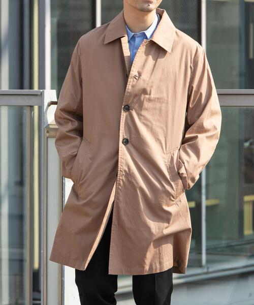 URBAN RESEARCH ROSSO MEN（アーバンリサーチロッソメン）の「『撥水』タイプライタースプリングコート（ステンカラーコート・メンズ・ブルー/グレー/ベージュ/ネイビー/カーキ/ブラック・MEDIUM/LARGE/SMALL/X-LARGE）」の21枚目の写真