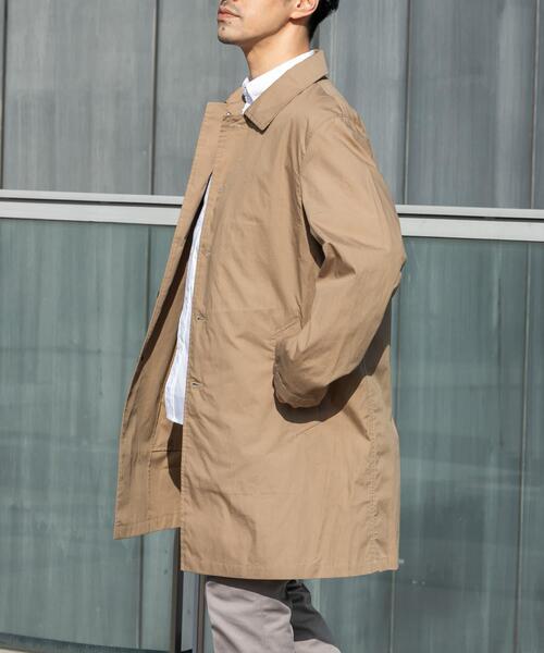 URBAN RESEARCH ROSSO MEN(アーバンリサーチロッソメン)の「『撥水』タイプライタースプリングコート(ステンカラーコート・メンズ・ブルー/グレー/ベージュ/ネイビー/カーキ/ブラック・MEDIUM/LARGE/SMALL/X-LARGE)」の18枚目の写真