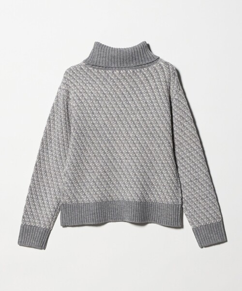 A DAY IN THE LIFE UNITED ARROWS(アデイインザライフユナイテッドアローズ)の「ラメ バイアスジャガード オフタートルニット グレー <A DAY IN THE LIFE>(ニット/セーター・レディース・グレー系・FREE)」の8枚目の写真