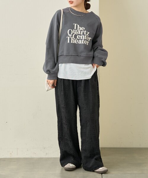 CIAOPANIC TYPY（チャオパニックティピー）の「ボタニカルワイドイージーレースパンツ（その他パンツ・レディース・ホワイト/ブラック・LARGE/MEDIUM/SMALL）」の13枚目の写真