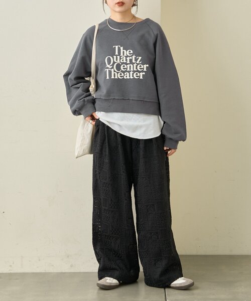 CIAOPANIC TYPY（チャオパニックティピー）の「ボタニカルワイドイージーレースパンツ（その他パンツ・レディース・ホワイト/ブラック・LARGE/MEDIUM/SMALL）」の16枚目の写真