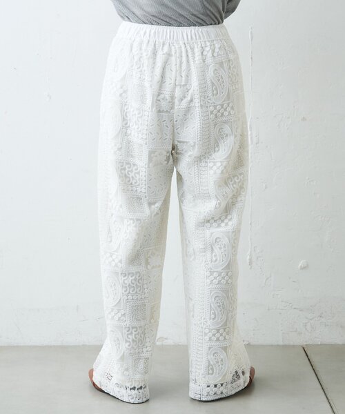 CIAOPANIC TYPY（チャオパニックティピー）の「ボタニカルワイドイージーレースパンツ（その他パンツ・レディース・ホワイト/ブラック・LARGE/MEDIUM/SMALL）」の19枚目の写真